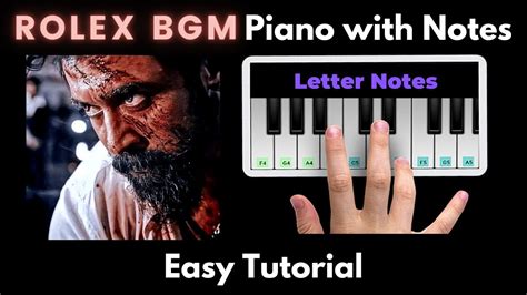 Rolex BGM Easy Piano Tutorial with Notes for Beginners 